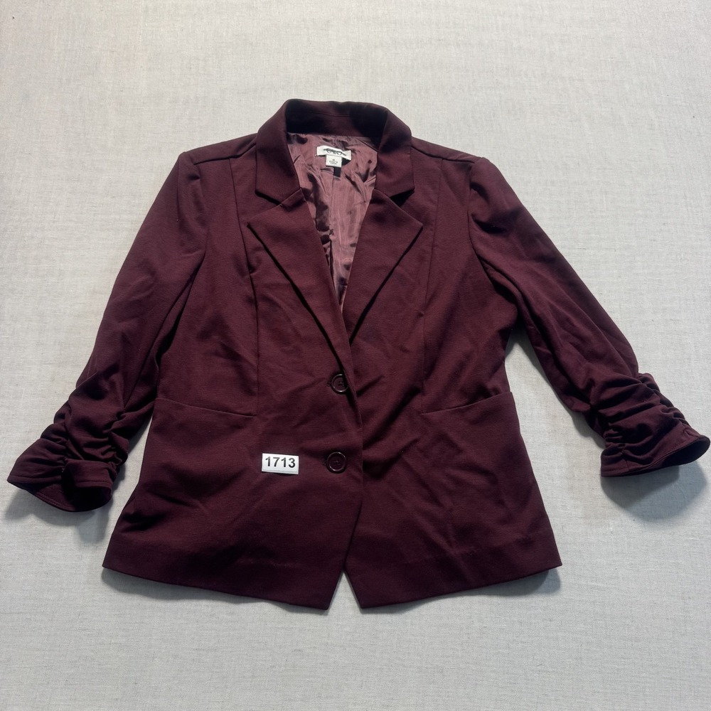 Cato‎ Suit Blazer Womens Sz M Red Pre-owned
